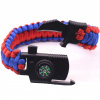 Paracord náramok Survival M5 Farba: modro-červená