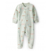 CARTER'S Overal na zips fleece Sleep & Play green Owl dievča NB/veľ.56 1T610210_NB