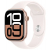 Apple Watch Series 10 GPS + Cellular 46mm Rose Gold Aluminium Case with Light Blush Sport Band - M/L (MWY73QC/A)