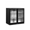 Minibar prosklené křídlové dveře, černá | TEFCOLD DB201H
