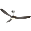 CasaFan ECO GENUINO-L 152 BN-NB stropný ventilátor, 16.5 W, (Ø x v) 1520 mm x 340 mm, chróm, 315261; 315261