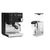Rancilio Silvia E, black + Rocket Espresso FAUSTINO 3.1, white