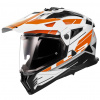 Prilba LS2 MX702 PIONEER II NAMIB WHITE ORANGE-06 Veľkosť: XXL (63-64 cm)