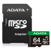 ADATA 64GB MicroSDXC UHS-I U3 V30 + adaptér UD64GUI3V30A2SP-RA1