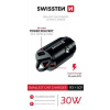 SWISSTEN CL ADAPTÉR POWER DELIVERY USB-C + SUPER CHARGE 3.0 30W NANO CERNÝ 20111770 Swissten