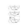 BREMBO Sada brzdových platničiek kotúčovej brzdy BREMBO P 85 063