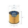 UFI Olejový filter 25.047.00