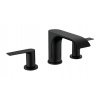 Hansgrohe Vivenis Umývadlová batéria s výpustom, 3-otvorová inštalácia, EcoSmart, matná čierna 75033670-HG