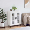 zahrada-XL Komoda lesklá biela 69,5x34x90 cm spracované drevo 827790