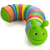 Fidget húsenica antistresová klik klak 17 cm Barva: Zelená