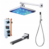 Sprchový panel - 30 cm LED dažďová sprcha (Sprchový panel - 30 cm LED dažďová sprcha)