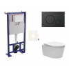 Swiss aqua technologies Cenově zvýhodněný závěsný WC set SAT do lehkých stěn / předstěnová montáž+ WC SAT Brevis SIKOSSBR68