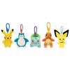 Jazwares Pokémon Plyšák Figurka Clip ons Verze 14 10 cm Sada (6)