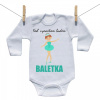 Boodyy Body s dlhým rukávom Keď vyrastiem budem baletka 56 (0-2 mesiace)