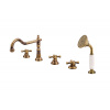 MORAVA RETRO - 5-otvorová vaňová batéria, stará mosadz (bronz) MK364.0PSM, RAV Slezák Farba: Stará mosadz (bronz), Rozmer: 3,8