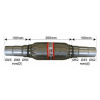 Prużný diel výfuku BOSAL 265-005