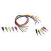 VOLTCRAFT MS-4041 sada měřicích kabelů lamelová zástrčka 4 mm lamelová zástrčka 4 mm 1.00 m černá, červená, modrá, žlutá, zelená 1 sada