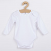 Dojčenské body s dlhým rukávom New Baby biele, 62 (3-6m)