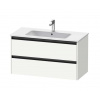 Duravit Ketho.2 Umývadlová skrinka, 55x101x48 cm, 2 zásuvky, matná biela K25264018180000