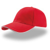 Atlantis Headwear Kšiltovka Liberty Sandwich, 6 panelová COT33000594199-red/white Červená/bílá UNI