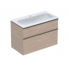 Geberit iCon Skrinka s umývadlom, 90x50x60 cm, 2 zásuvky, dub 502.337.JH.1