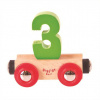 Bigjigs Rail vagónek dřevěné vláčkodráhy - Číslo 3
