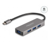 Delock 63173 4 porty USB Hub s konektorom USB C čierna; 63173