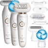 Epilátor Braun Silk-épil 9 Flex 9300 (DEPILÁTOR BRAUN Silk-epil 9 Flex 360° 3D Wet&Dry SensoSmart + GOLARKA + SPA)