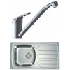 Set Alveus (dřez Basic 170 Natur, velká výpusť + baterie Riviera X Chrom) SETA259