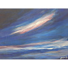 Polárna žiara - M. Dadejová L (do veľkosti 95x95cm) Modrá