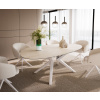 Oválny jedálenský stôl Edge 220x120 Keramický Laminam®Travertino