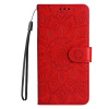Peňaženkové puzdro Embossing Pattern Slnečnica červené – Google Pixel 9a