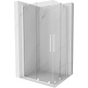 Mexen Velar Duo sprchová kabína, posuvné dvere 90 x 80 cm, Priehľadné, biela - 871-090-080-02-20