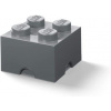 LEGO® úložný box 4 25 x 25 x 18 cm tmavo sivá