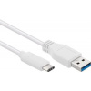PremiumCord ku31ck3w USB-C - USB 3.0 A (USB 3.2 generation 2, 3A, 10Gbit/s), 3m, bílý
