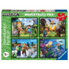 Puzzle 4x100 Minecraft Ravensburger