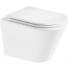 Mereo WC závesné kapotované, Smart Flush RIMLESS, keramické, vr. sedátka VSD85T1