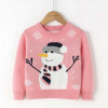 Detský sveter - Fifi 116 ružový sveter (Snehuliak vianočný sveter 6 rokov z 116 svätých)
