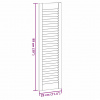 vidaXL Dvere skriniek Louvred Design 2 ks Biela 99x29,5 cm - Biela - 250190-265724