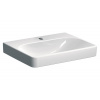 GEBERIT SMYLE SQUARE 60 x 48cm umývadlo hranaté, s otvorom, keramika, biela, 501.732.00.1