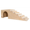 Pet Buddy PetBuddy domeček s rampou přírodní, 42 x 15 x 14 cm, borové dřevo