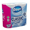 Toaletný papier, 3-vrstvový, malý kotúč, 4 kotúče, OOOPS 