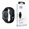 3mk Silicone Watch Strap pro Apple 42/44/45/49 mm Black 5903108565721