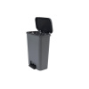 Kôš Curver® COMPATTA BIN, 50 lit., 29.4x49.6x62 cm, čierny/sivý, na odpad, s pedálom