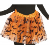 Dámska tutu sukňa oranžová s netopiermi 40cm