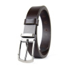 Kožený opasok GUN-RIDE, šírka 3.3cm - Tmavo hnedá (VGUN-RIDE-TH)