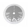 Vianočné ozdoby - Podložka pod vianočný strom Silver Grey White sob 90 cm (Vianočné ozdoby - Podložka pod vianočný strom Silver Grey White sob 90 cm)