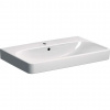Geberit Smyle Square Umývadlo, 75x48 cm, s prepadom, otvor na batériu, biela 500.249.01.1