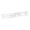 Hansgrohe RainSelect, batéria pod omietku na 4 spotrebiče, matná biela, HAN-15382700