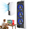 Chladiaci ventilátor pre PS5 Slim s 3 ventilátormi a USB 3.0 portom